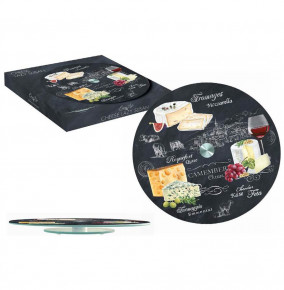 Блюдо для сыра 32 см вращающееся  Easy Life "Мир сыров" (подарочная упаковка) / 291492