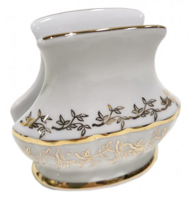 Салфетница  Bavarian Porcelain "Мария-Тереза /Белая /Золотые листики" / 243910