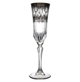 Бокалы для шампанского 150 мл 6 шт  RCR Cristalleria Italiana SpA "Timon /Адажио /Lady Diamond /платина" / 301189