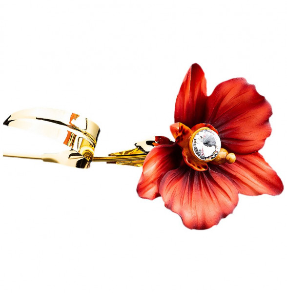 Цветок декоративный 46 см  Cevik Group &quot;Орхидея красная /Чевик&quot;  / 170417