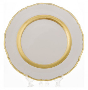 Блюдо 30 см круглое  Bavarian Porcelain "Мария-Тереза /Золотая матовая лента" / 098581