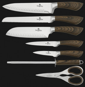 Набор ножей для кухни 8 предметов на подставке  Berlinger Haus "Infinity Line" / 135768