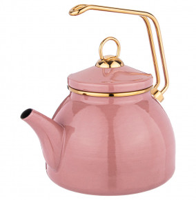 Чайник 2,3 л эмалированный розовый "Agness /Deluxe" / 220894