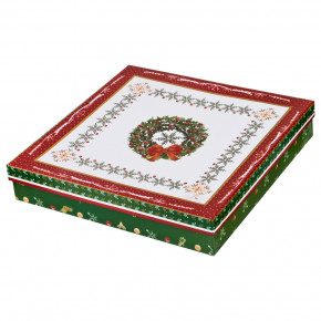 Блюдо 30 х 19 см прямоугольное  LEFARD "Christmas Collection /Снежинка красная" / 192452