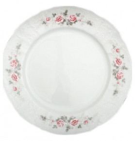 Набор тарелок 21 см 6 шт  Thun "Бернадотт /Серая роза /платина" / 021267