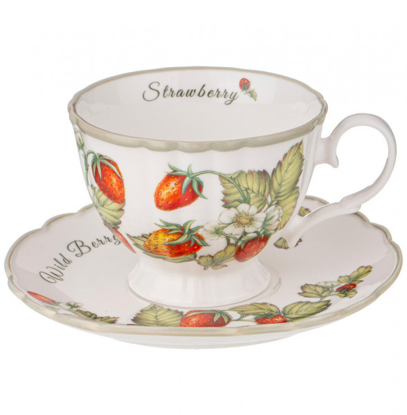 Чайный сервиз на 6 персон 14 предметов (без молочника)  LEFARD &quot;Strawberry&quot; / 303169