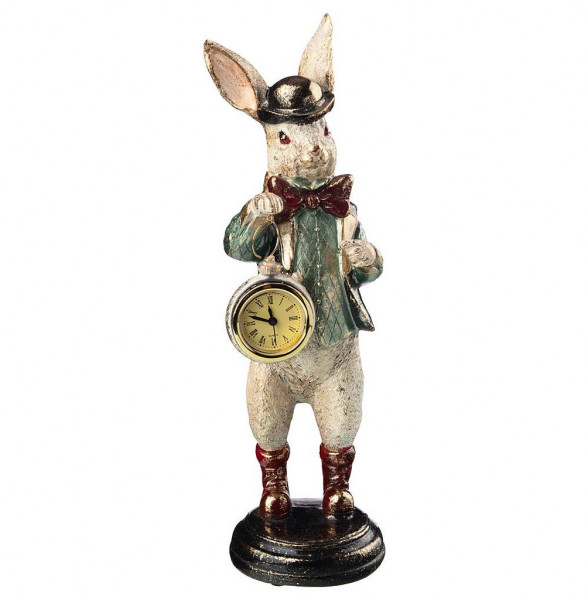 Фигурка с часами 12 х 10 х 30 см  LEFARD &quot;Английская коллекция /Кролик&quot; / 227465