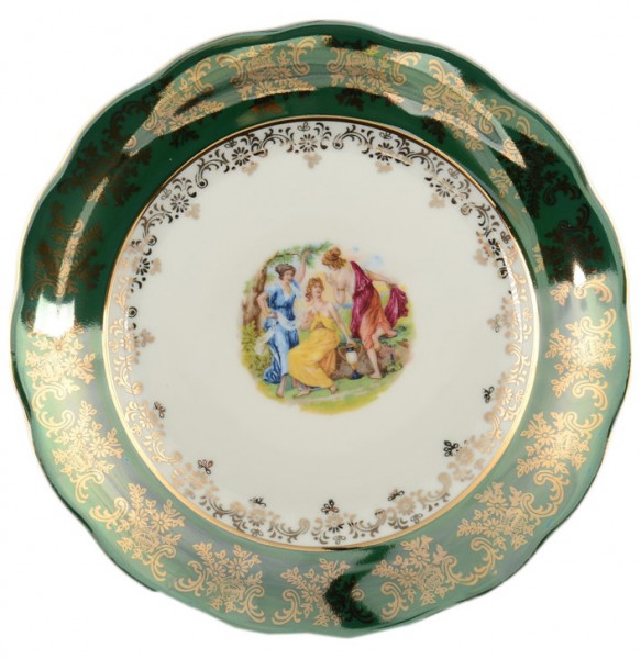Набор тарелок 21 см 6 шт  Royal Czech Porcelain &quot;Фредерика /Мадонна зелёная&quot; / 096789