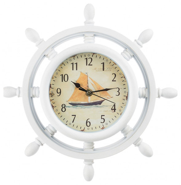 Часы настенные 33 см кварцевые  LEFARD &quot;SHIP WHEEL&quot; / 188003