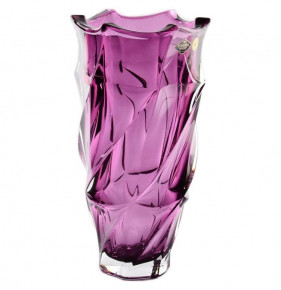 Ваза для цветов 30 см  Aurum Crystal "Фламенко /Фиолетовая" / 143414