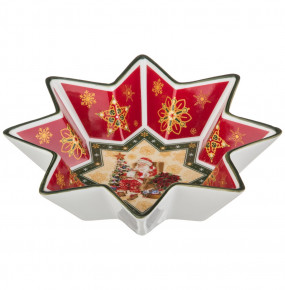 Салатник 25,5 см Звезда  LEFARD "Christmas Collection /Санта-Клаус" / 192328